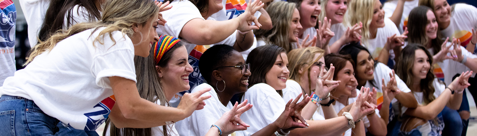 Zeta girls at Patriot Rally