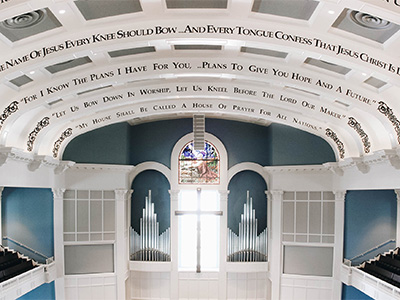 interior of Pilgrim Chapel