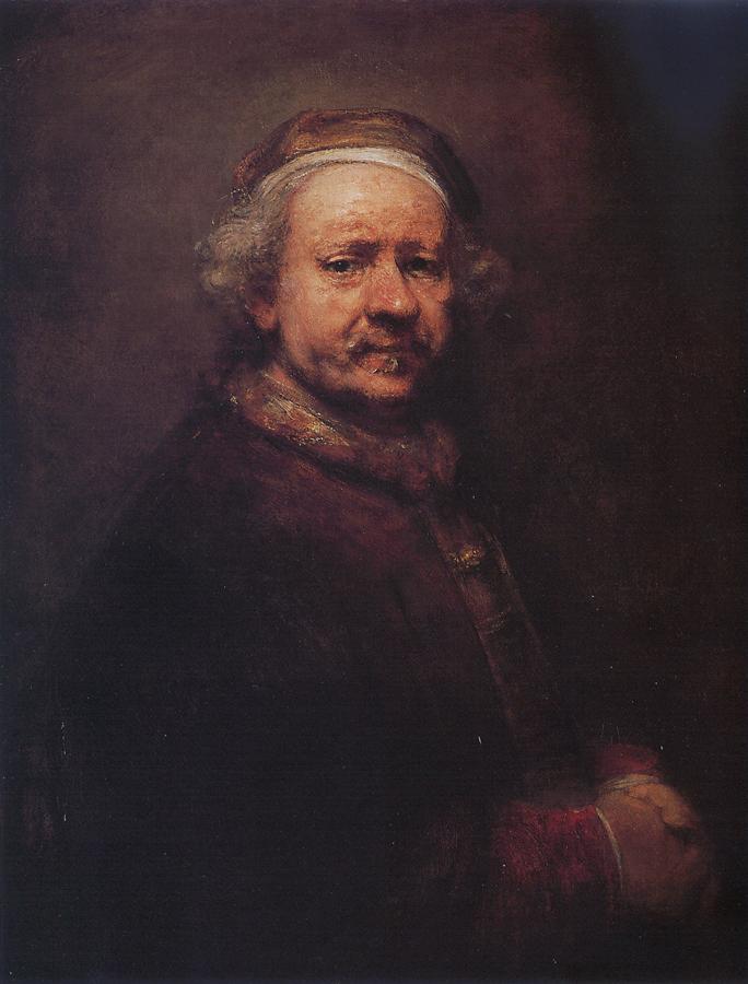 self portrait of Rembrandt Harmenszoon van Rijn