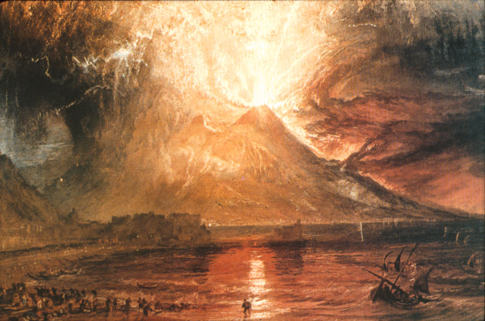 painting of Mount Vesuvius in Eruption