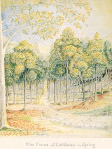 celestial hierarchy painting of trees