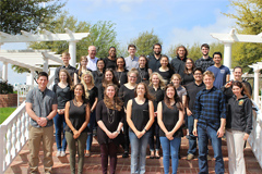 picture of the members of the TriBeta Society standing together
